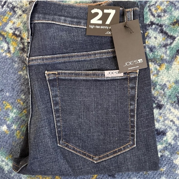 Joe's Jeans Women's high rise skinny ankle Nina Blue Denim Jeans